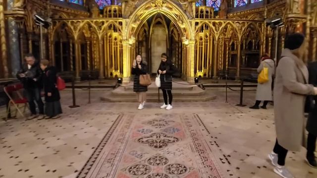 Saint Chapelle Chapel (upper level) within the medieval Palais de la Cité Paris, France January 202 смотреть онлайн