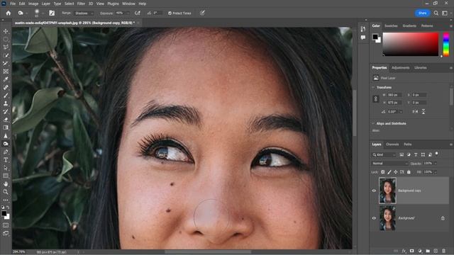Burn, Sponge, Dodge Tool Some Extra Properties in Photoshop. Class - 18 @brillianteditingstudio смотреть онлайн