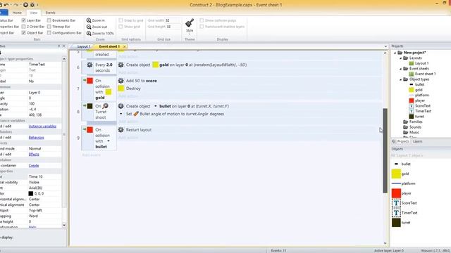 Building Games in Construct 2 Part 8- Adding a Timer смотреть онлайн