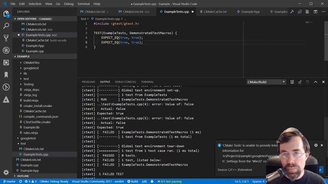 Introduction to Google Test and CMake смотреть онлайн