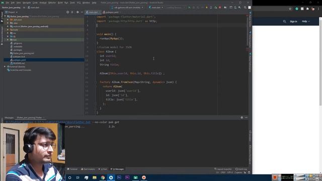 Learn HTTP request and JSON parsing in Flutter | API | Flutter tutorial in Hindi смотреть онлайн