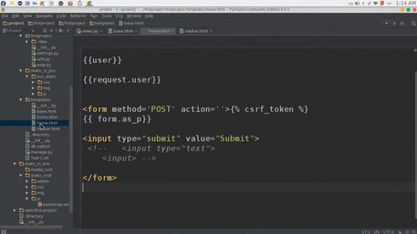 60 Python Web Django Bootstrap تنصيب واعداد بوتستراب