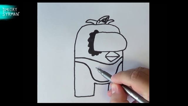 Как нарисовать Амонг Ас Олд Чику ФнаФ, How to draw Among Us Old Chica FnaF смотреть онлайн