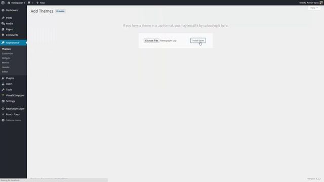 Newspaper 6 Tutorial - Install the theme via WordPress Admin Panel смотреть онлайн