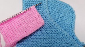 Утолщенная кромка спицами. Простой способ вязания утолщенного края изделия