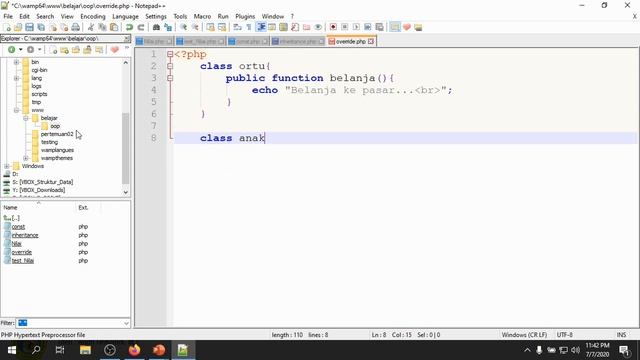 Aplikasi Teknologi Online - Object Oriented Programming di PHP смотреть онлайн