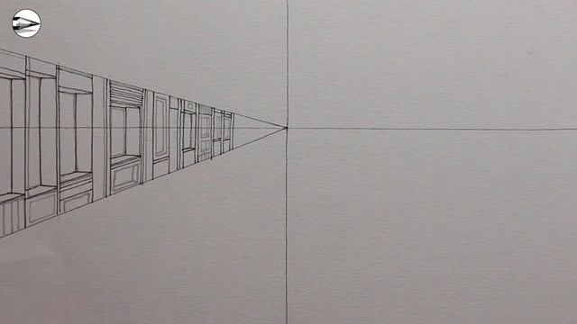 How to Draw a City Fantasy in One-Point Perspective смотреть онлайн