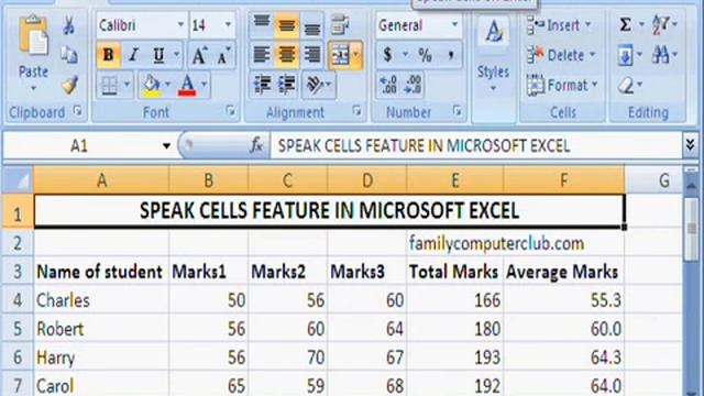 Speak cells feature Microsoft Excel смотреть онлайн