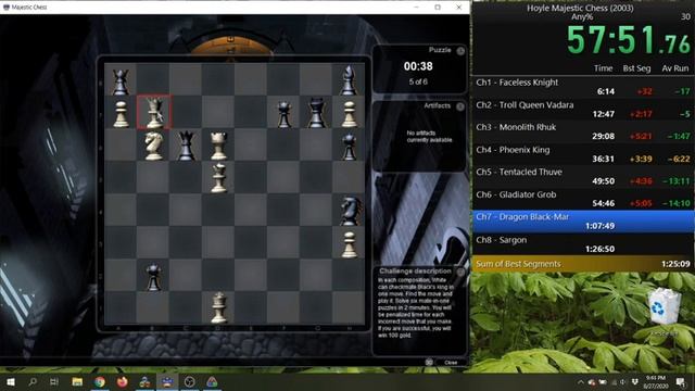 Hoyle Majestic Chess (2003) Speedrun -- 1:54:55 смотреть онлайн