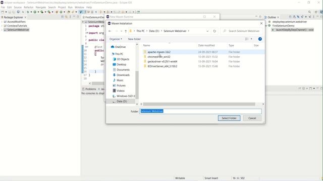 Setting Up Maven project to work with Selenium Webdriver & TestNG смотреть онлайн