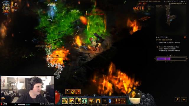 Diablo 3 Patch 2.6.4 PTR GR105 WoL Monk смотреть онлайн