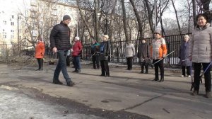 Скандинавская ходьба разминка и заминка