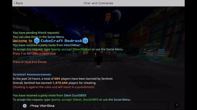 CubeCraft, How To Message Someone That Is Not In Your Party! смотреть онлайн