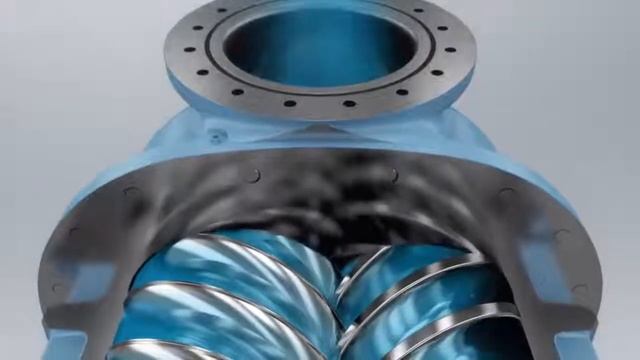 GEA Grasso Screw Compressor Product Animation смотреть онлайн
