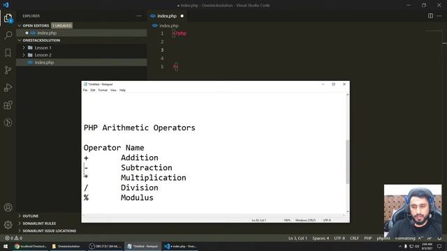 Lesson 3 : What are PHP Data Types and Operators | Complete PHP Course in Hindi/Urdu смотреть онлайн