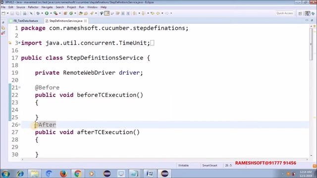 RAMESHSOFT: Cucumber Scenario Outline Part-2 By Ramesh Anupati смотреть онлайн