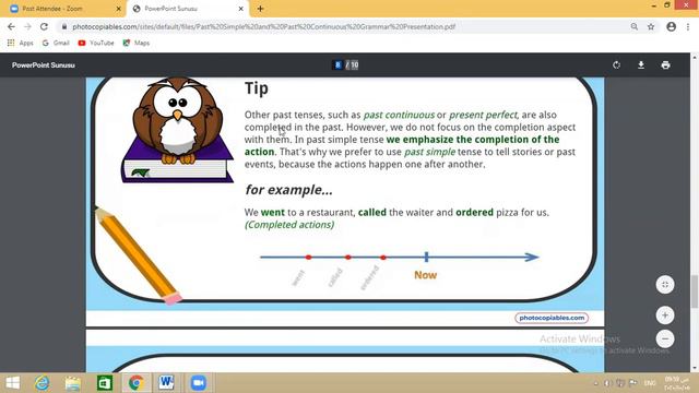 English Jr 6 Grammar Past Simple Vs Past Continuous смотреть онлайн