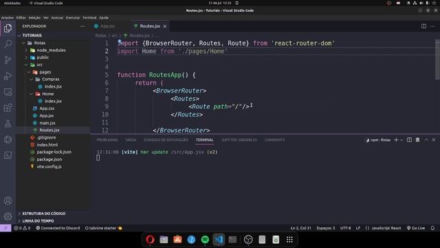 Criar Rotas no React.js | Usando react-router-dom смотреть онлайн