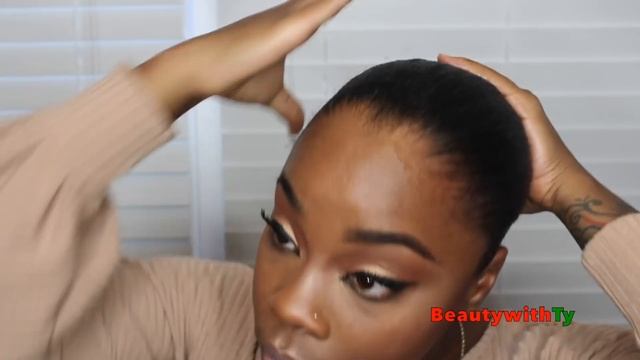 NATURAL 4C SLEEK EXTENDED PONYTAIL USING HERGIVEN HAIR CLIPINS| NO HEAT