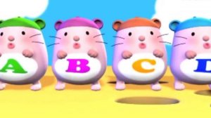 English Alphabet song with hamsters very funny and quick