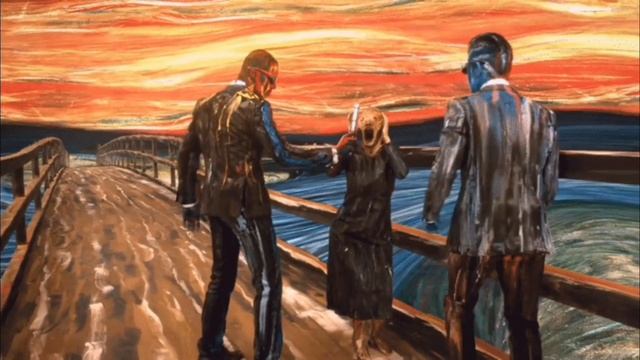 Эдвард Мунк "Крик" прикол с Людьми в Черном. Edward Munch "The Scream" with MIB. смотреть онлайн