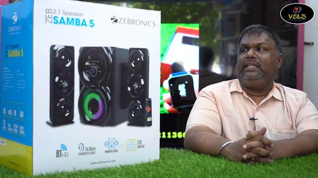 RS 3,800 ZEBRONICS Zeb-Samba 5-2.1 Multimedia Speaker Vels Tv смотреть онлайн