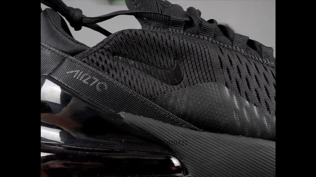 Nike Air Max 270 AH8050 005 Mens Trainers Triple Black Gym Running Shoes смотреть онлайн