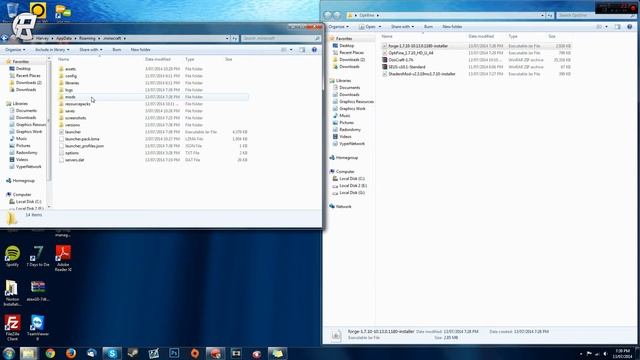 Minecraft How to Install Optifine 1.7.10 Mod - Tutorial Minecraft Forge Installation смотреть онлайн