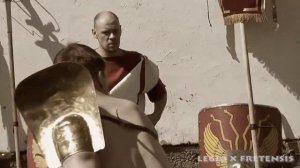 Гладиаторский бой. Ретиарий против Мурмилона