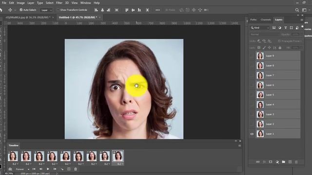 How to Make an Animated GIF in Photoshop 2023 - Photo Frame Animation смотреть онлайн