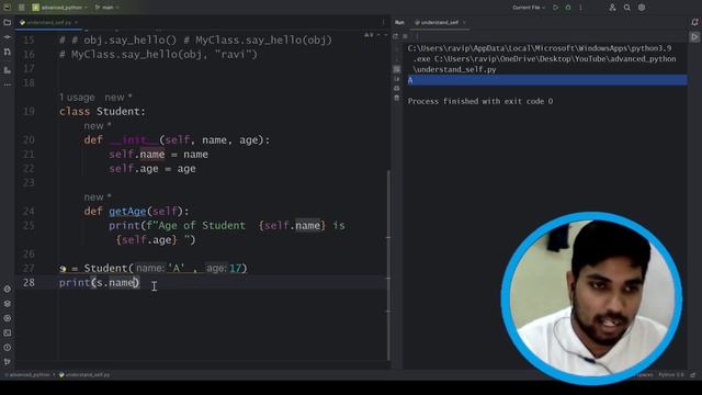 Understand "Self" in Details | Advanced Python Series смотреть онлайн
