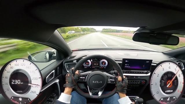 2022 Kia Proceed GT Facelift 1.6 T-GDi (204 PS) POV Testdrive Autobahn Beschleunigung & Topspeed