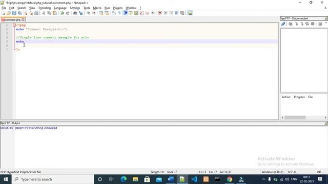 PHP Tutorial for Beginners to Advance Full Course what is comments in php part 19 смотреть онлайн