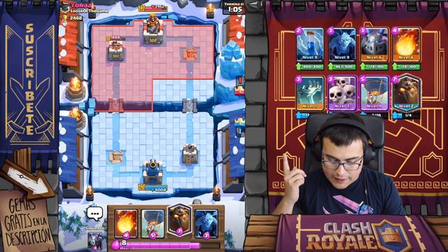 BARAJA CON SABUESO DE LAVA COMO PROTECTOR DEL GLOBO | Clash Royale con TheAlvaro845 | Español смотреть онлайн