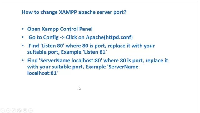 How to Change XAMPP apache server port смотреть онлайн
