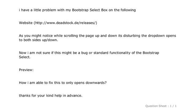 HTML : Make bootstrap dropdown menu go only downwards? смотреть онлайн