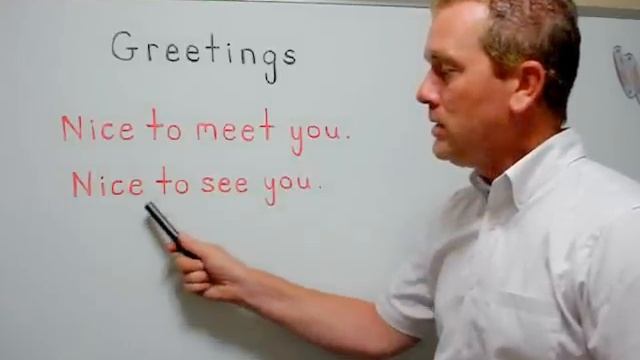 Difference between "Nice to meet you" and "Nice to see you" [ ForB English Lesson ] смотреть онлайн