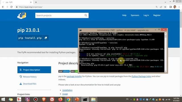 How to Update/Install pip or a library in python? смотреть онлайн
