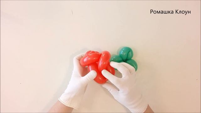 РОЗА ИЗ ШАРИКОВ цветы КАК СДЕЛАТЬ ПОДАРОК Balloon Rose TUTORIAL cómo hacer una rosa con globos смотреть онлайн