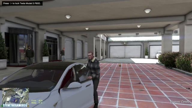 TESLA P90D AUTOPILOT| NIKO BELLIC AVERAGE JOE| #9 (GTA 5 REAL LIFE MODS) смотреть онлайн