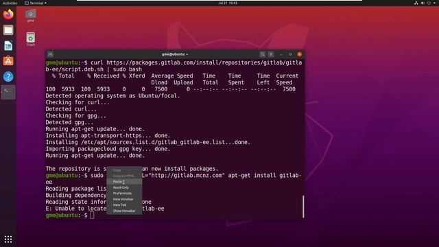 How to install GitLab on Ubuntu 20 without 'unable to locate package gitlab-ee gitlab-ce' errors смотреть онлайн