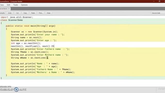 nextLine() method not taking input JAVA || Scanner class in Java ICSE 10/9/Beginners|COMPUTER WALLA смотреть онлайн