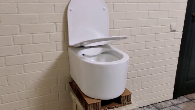 подвесной унитаз безободковый ABRim серии comfort идеальный вариант инсталляция Alcaplast am101/112 смотреть онлайн