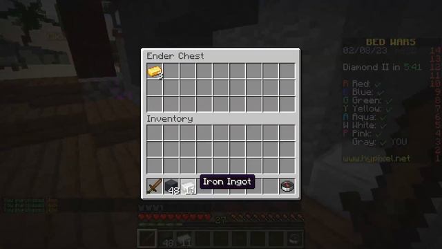 Застроили кровать соперникам обсидианом! Реакция сумашедшая... - Minecraft BedWars смотреть онлайн