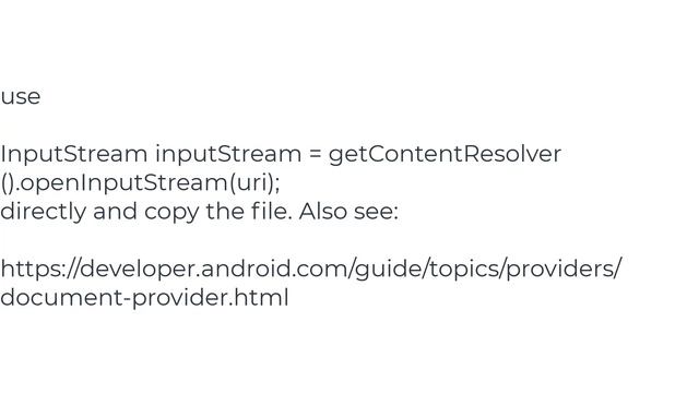 Convert file: Uri to File in Android смотреть онлайн
