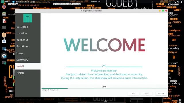 Установка Manjaro на HDD Полнодисковое. Хакинг смотреть онлайн