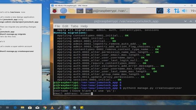 How to install Django Python on Raspberry Pi 4 on Raspbian OS смотреть онлайн