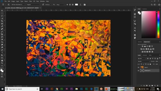 Create Clipping Mask - Adobe Photoshop CC 2019 смотреть онлайн