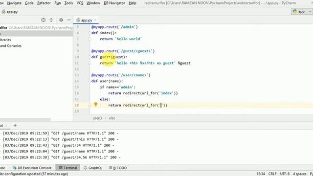 [Urdu/Hindi] Redirect and Url_for function in flask смотреть онлайн