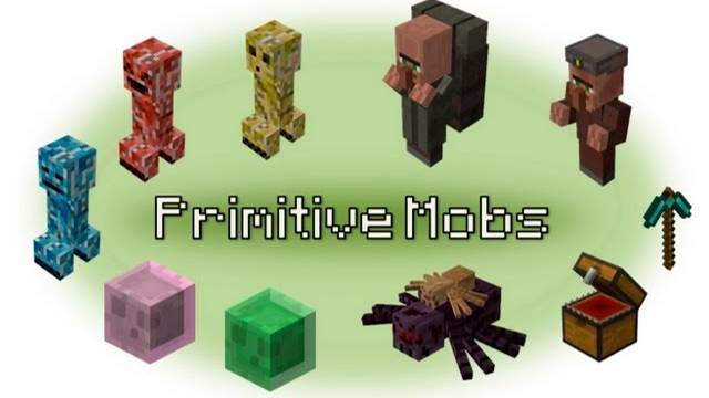 Обзор мода minecraft Элементарные мобы (PRIMITIVE MOBS) № 17